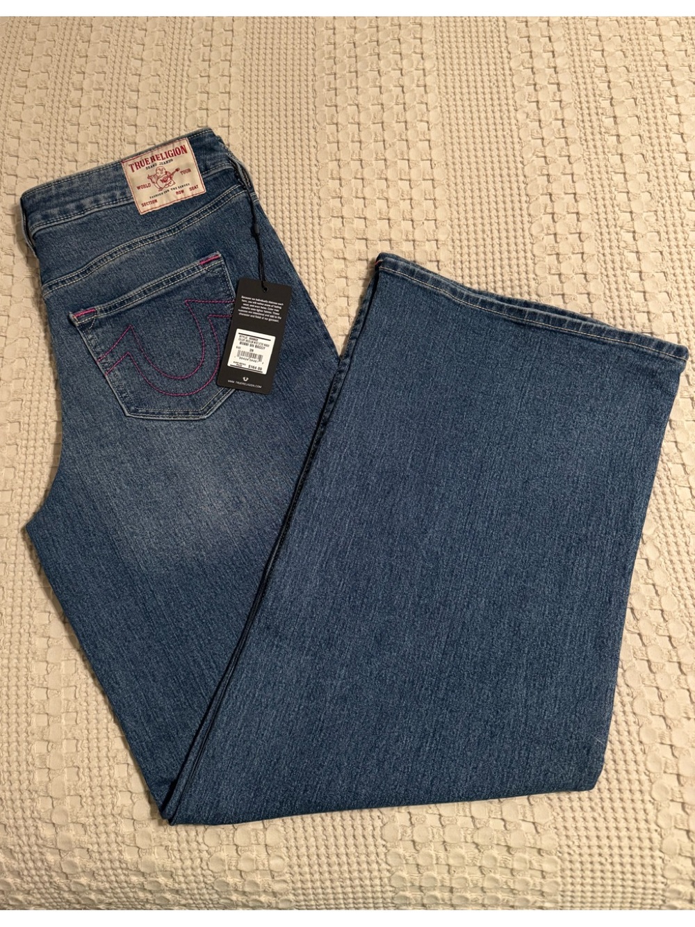 TRUE RELIGION BOBBI WIDE LEG WOMENS JEANS NWT 29